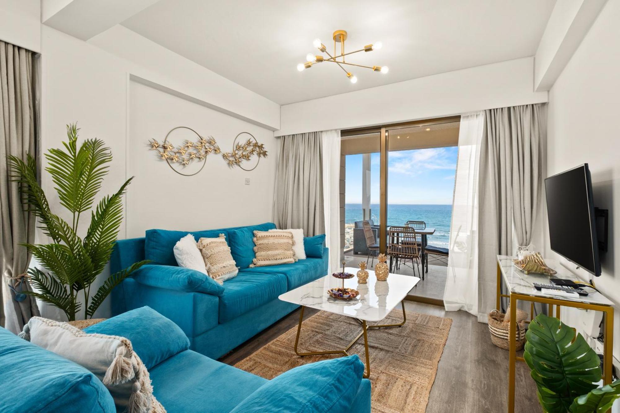 Lazuli Sea View Beachfront Ap 254 Lejlighed Larnaca Eksteriør billede